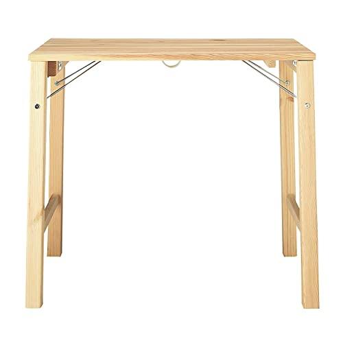 無印良品 パイン材ローテーブル・折りたたみ式　幅80×奥行50×高さ35cm 無印良品 パイン材テーブル・折りたたみ式 幅80×奥行50×高さ70cm