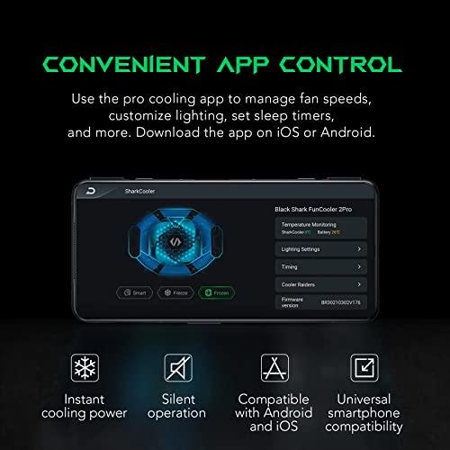 冷却ファン スマホ Black Shark FunCooler 2 Pro ペルチェ素子 クーラー LED温度表示 スリープタイマー/ライティン｜hercules23｜04
