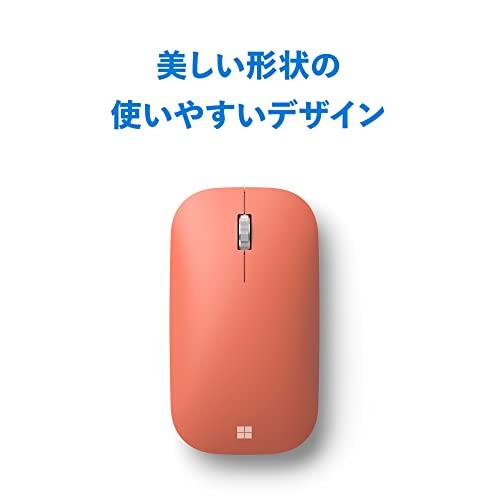 マイクロソフト モダン モバイル マウス KTF-00046 : ワイヤレス 薄型 軽量 BlueTrack Bluetooth ( ピーチ )｜hercules23｜02