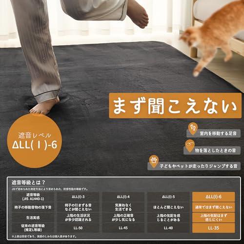 HARUMIN 極厚30mm カーペット ラグ 厚手 約1.5畳 ラグマット