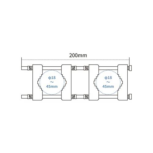 NATEC(ナテック) アンテナ取付金具パイプブラケット オールステンレス製 F45B 適合パイプ形： /  φ18〜45/ φ18〜45｜hercules23｜03