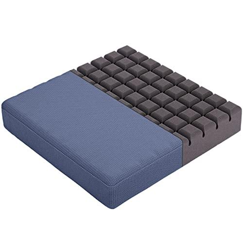 HAVARGO 座布団 クッション 厚め 通気 高反発 椅子クッション お尻が痛くならない ざぶとん フロアクッション 幅41cm厚さ7.5cm の商品画像