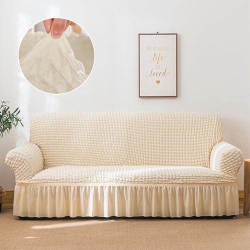 ソファーカバー 1-3人掛け 肘付き 北欧風 フリル マルチカバー 肘あり