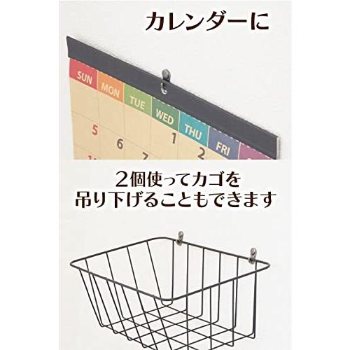 壁掛けフック 金属 賃貸 目立たない 穴 石膏ボード フック 12個 アイアンフック 画鋲 押しピン メタル アンティークブラック |  | 05