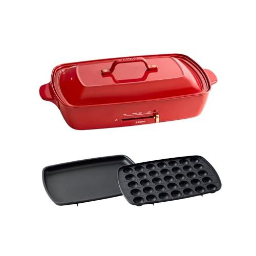 新品未開封 ブルーノ ホットプレート グランデサイズ レッド BOE026-RD ブルーノ ホットプレートグランデサイズ レッド BOE026-RD
