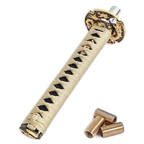 ライフパレット 日本刀シフトノブ ロング 武将 柄 M8 M10 M12 変換