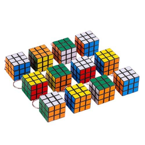 ミニキューブキーホルダー ルービックキューブ 可愛い 立体パズル 子供 おもちゃ コンパクト 携帯便利ギフト飾り 参加賞 景品用 くじ引き 縁日 | 