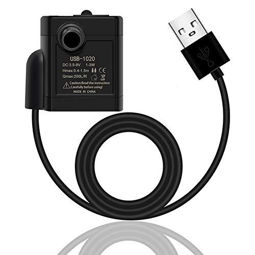 Ren He DC 3.5V-9V 3W USB 水中ウォーターポンプ 池の装飾 水族館 噴水池 ポンプ 循環ポンプ | 