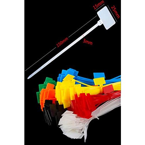 YFFSFDC ケーブルコードラベル ケーブル専用 ネームタグ タグ付き結束