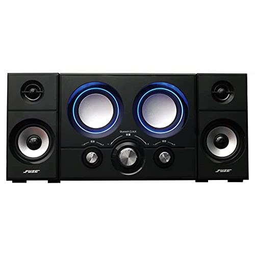 FUZE 2.1ch アンプ内蔵 Bluetooth スピーカー DAS219BT ブラック