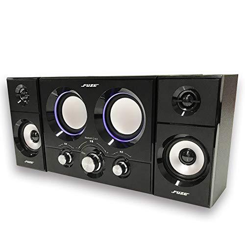 FUZE スピーカー FUZE 2.1ch アンプ内蔵 Bluetooth スピーカー DAS219BT ブラック