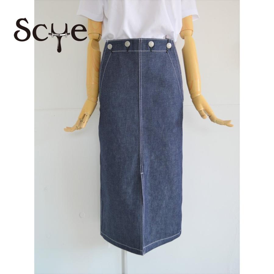【SCYE basics｜サイ】デニムセイラースカート/5219-91512 | Scye