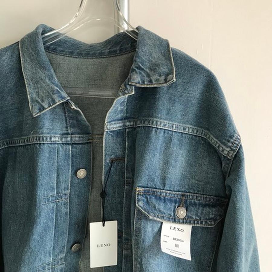 LENO｜リノ sale セール 30%off　BRENDA BIG TRUCKER JACKET FADE INDIGO |  | 01