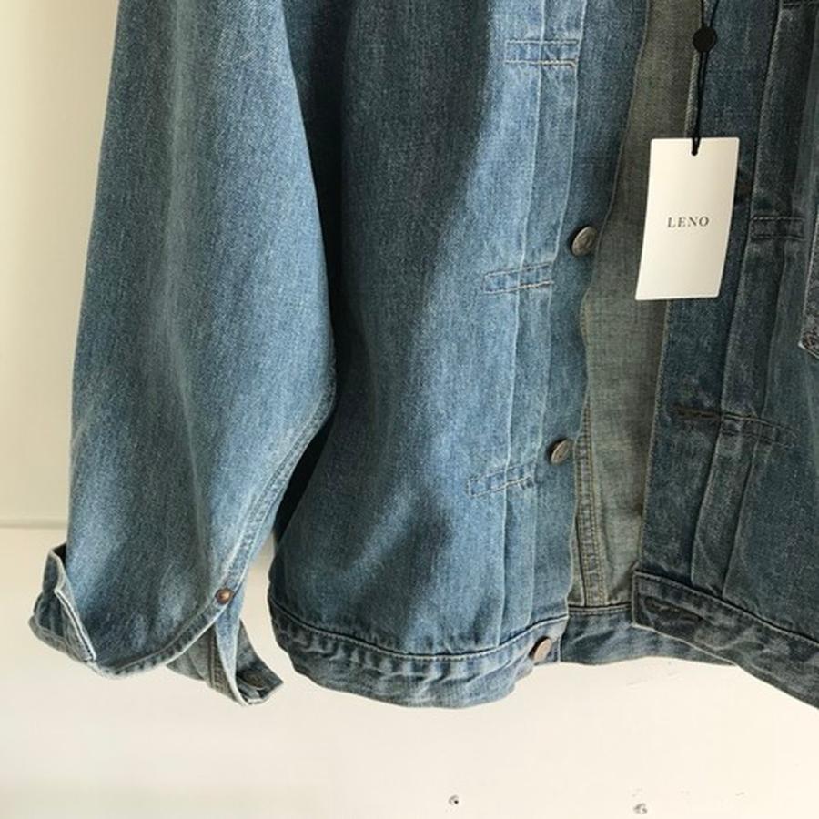 LENO｜リノ sale セール 30%off　BRENDA BIG TRUCKER JACKET FADE INDIGO |  | 02