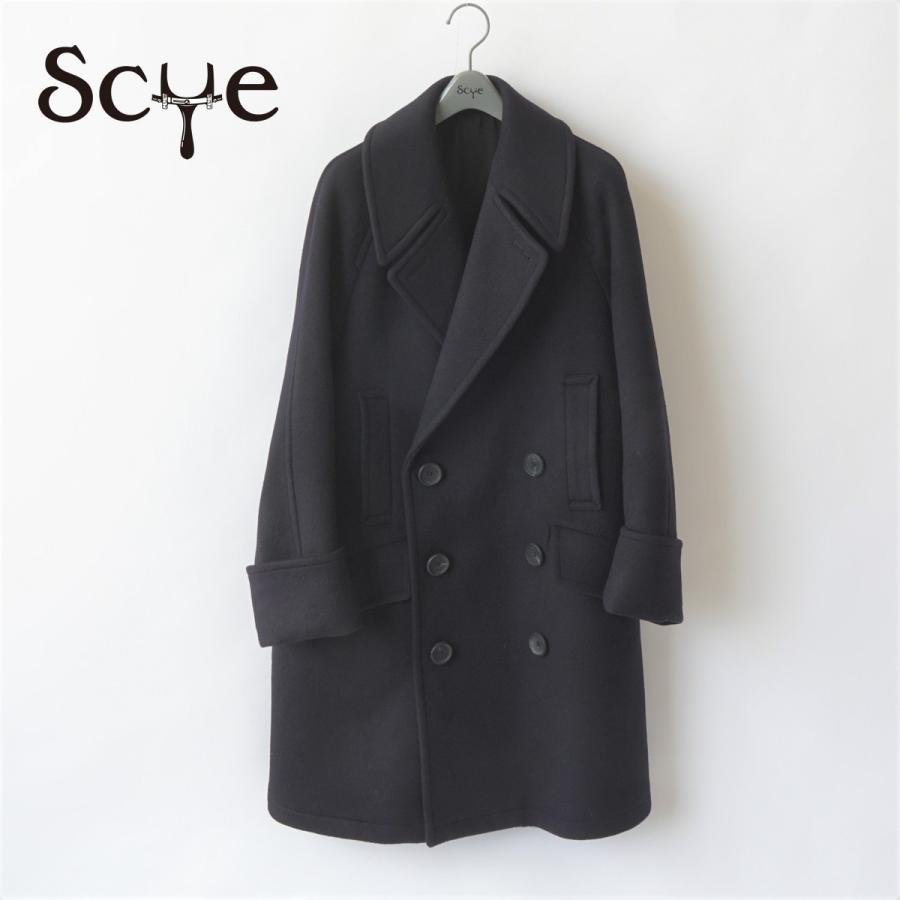 SCYE ｜サイ Wool And Cachmere Melton Over Sised Pea Coat /1221-73018 | Scye