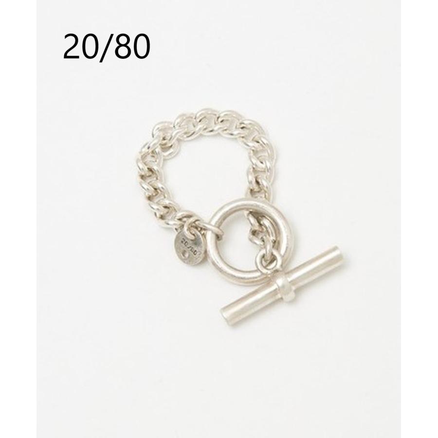 20/80｜トゥエンティーエイティー TWENTY EIGHTY Sterling Silver BAR end Chain Ring 4mm Width/AR028 | 