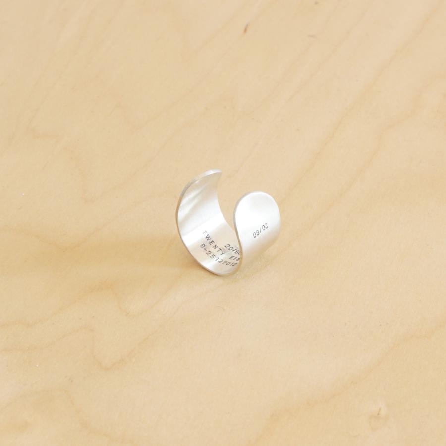 20/80｜トゥエンティーエイティー TWENTY EIGHTY  Sterling Silver ID Ring 13mm Width/AR005 |  | 07