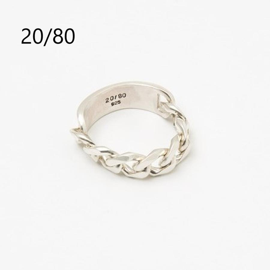 20/80｜トゥエンティーエイティー TWENTY EIGHTY  Sterling Silver ID Chain Ring 8mm Width/AR030 |  | 01