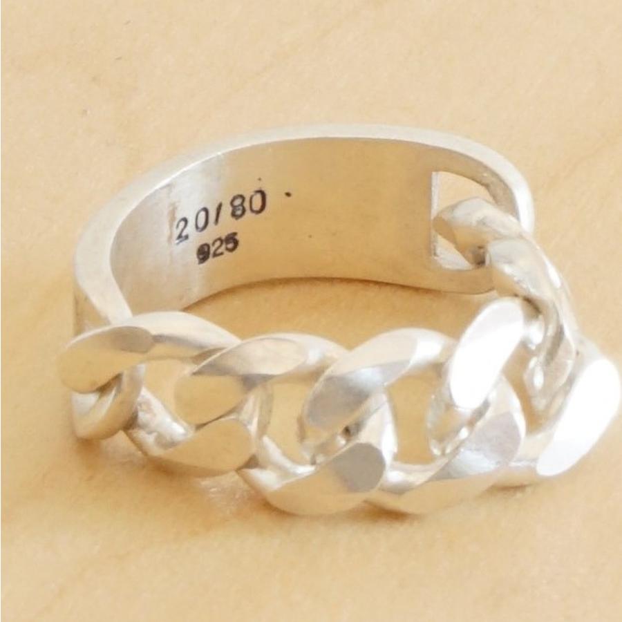 20/80｜トゥエンティーエイティー TWENTY EIGHTY  Sterling Silver ID Chain Ring 8mm Width/AR030 |  | 05