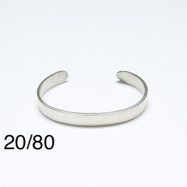 20/80｜トゥエンティーエイティー TWENTY EIGHTY SILVER IDバングル8mm/AB007 | 