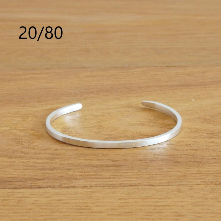 20/80｜トゥエンティーエイティー TWENTY EIGHTY SILVER IDバングル3mm/AB005 |  | 03