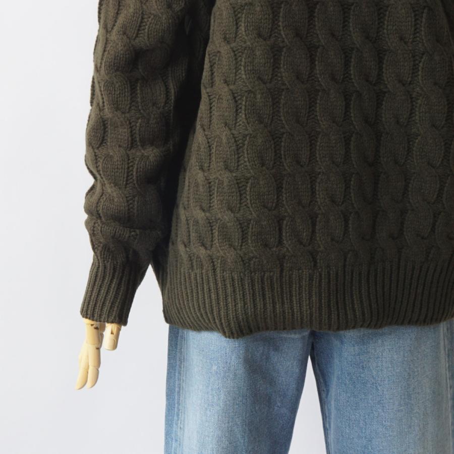 SCYE｜サイ sale セール30%off Wool and cashmere blend cable sweater/1222-13118｜here｜05