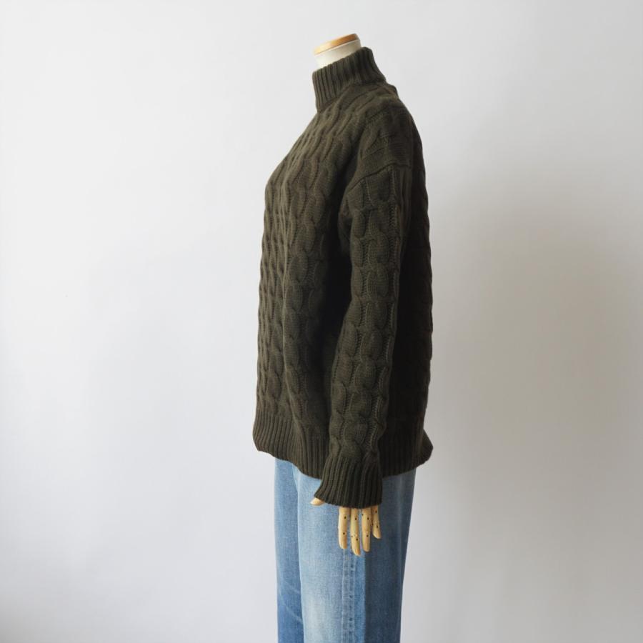 SCYE｜サイ sale セール30%off Wool and cashmere blend cable sweater/1222-13118｜here｜06