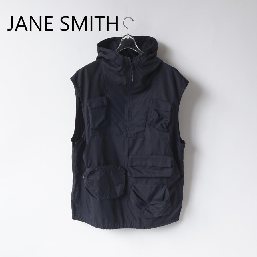 JANE SMITH/ジェーンスミス・Cotton Nylon Miltary Hood P/O Vest | 