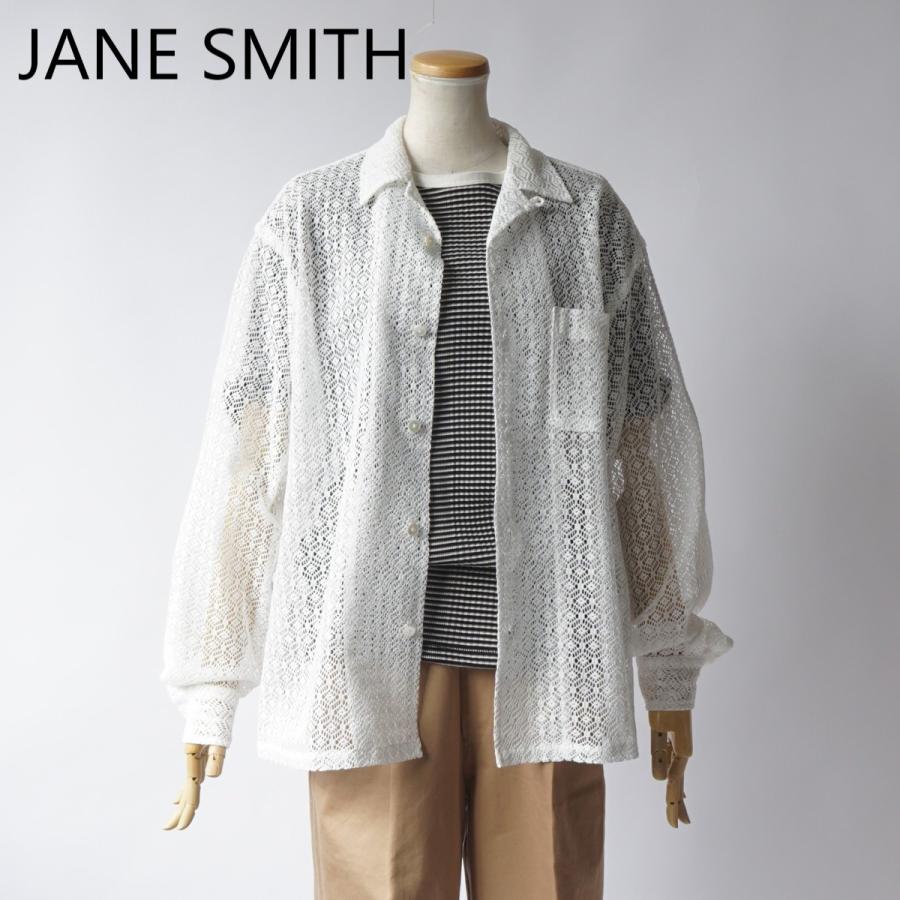 JANE SMITH/ジェーンスミス・Cotton Polyester Lace Open Collar Shirt |  | 02