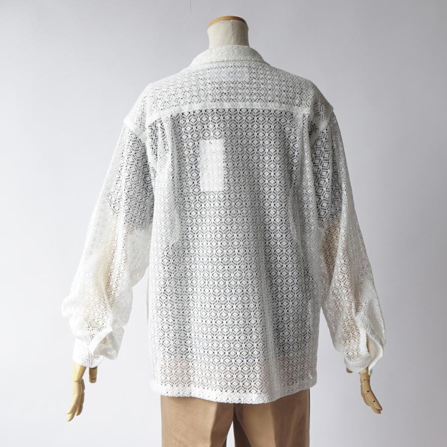 JANE SMITH/ジェーンスミス・Cotton Polyester Lace Open Collar Shirt |  | 06