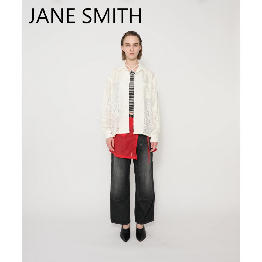JANE SMITH/ジェーンスミス・Cotton Polyester Lace Open Collar Shirt |  | 07