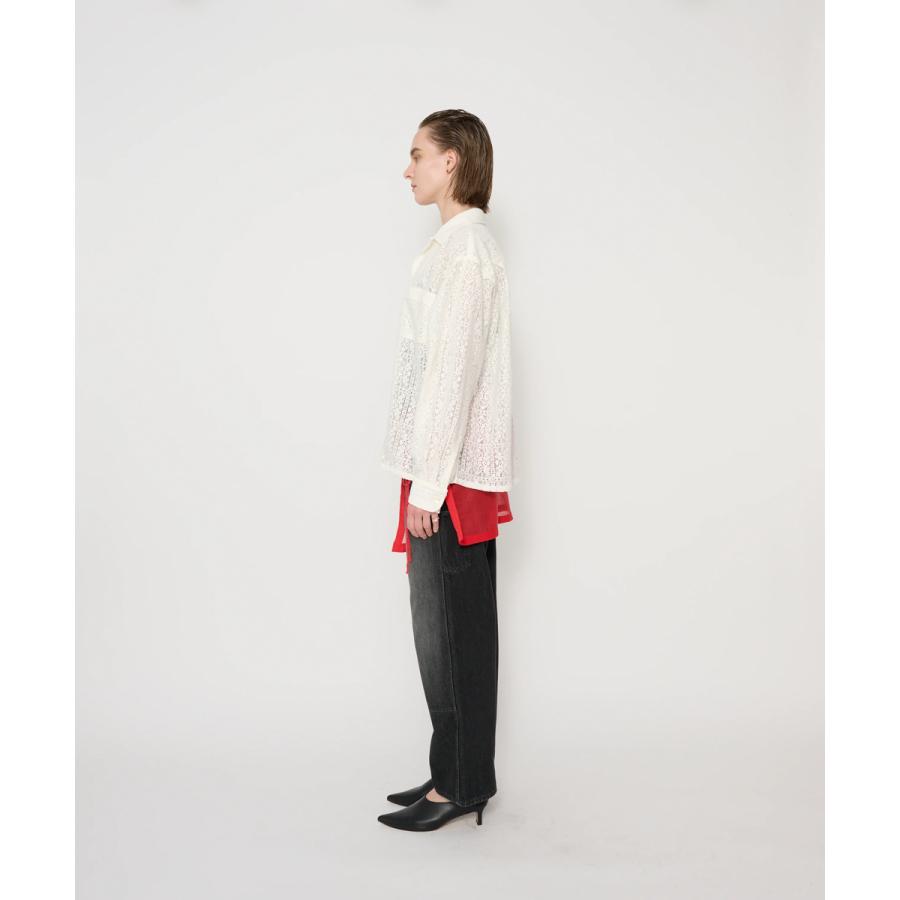 JANE SMITH/ジェーンスミス・Cotton Polyester Lace Open Collar Shirt |  | 08