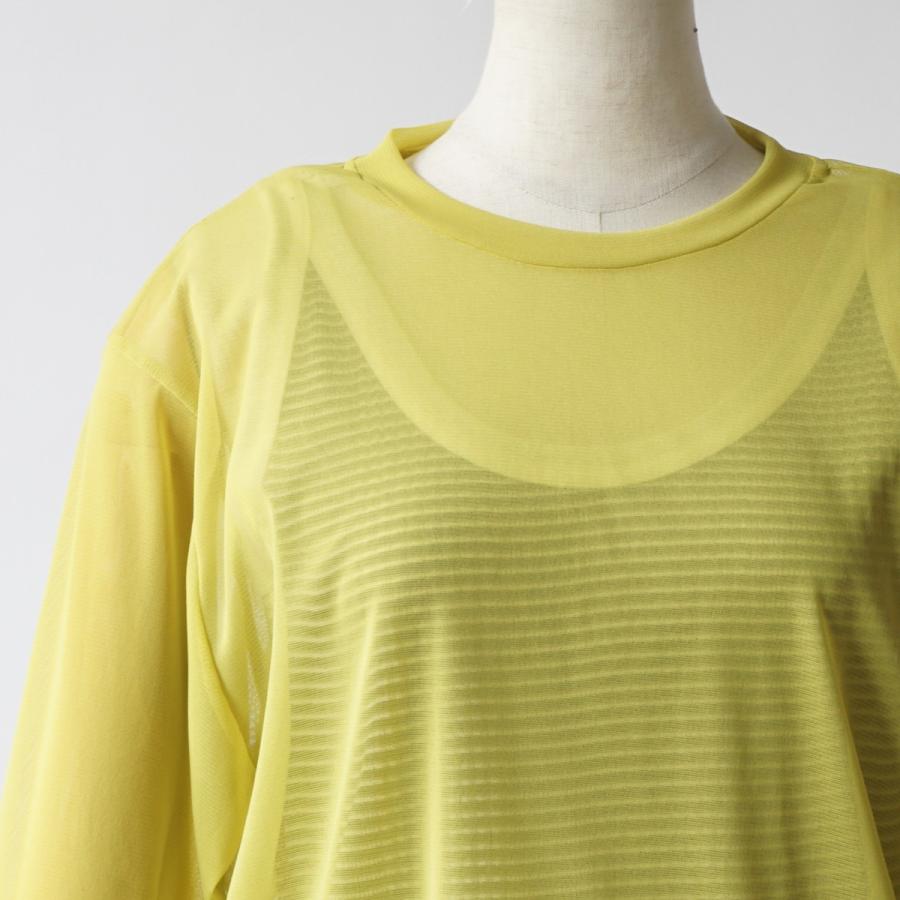 JANE SMITH/ジェーンスミス・Nylon Sheer Net Long Sleeve T-shirt |  | 03