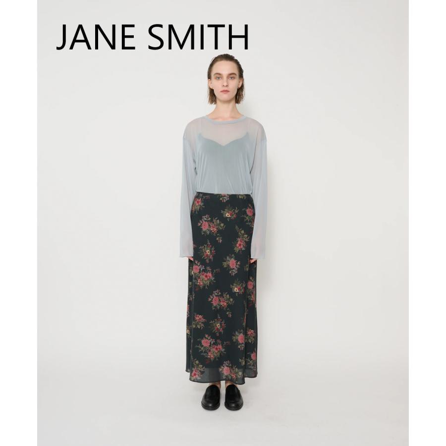 JANE SMITH/ジェーンスミス・Nylon Sheer Net Long Sleeve T-shirt |  | 07