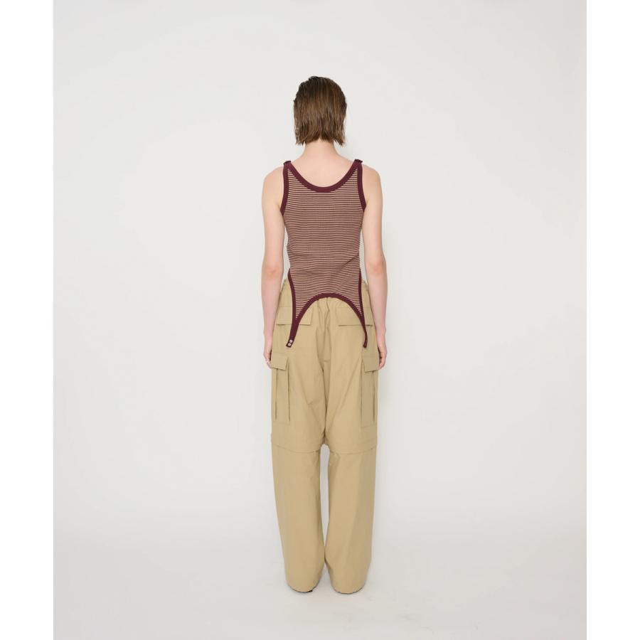 JANE SMITH/ジェーンスミス・Cotton bandom border rib lip down top |  | 10