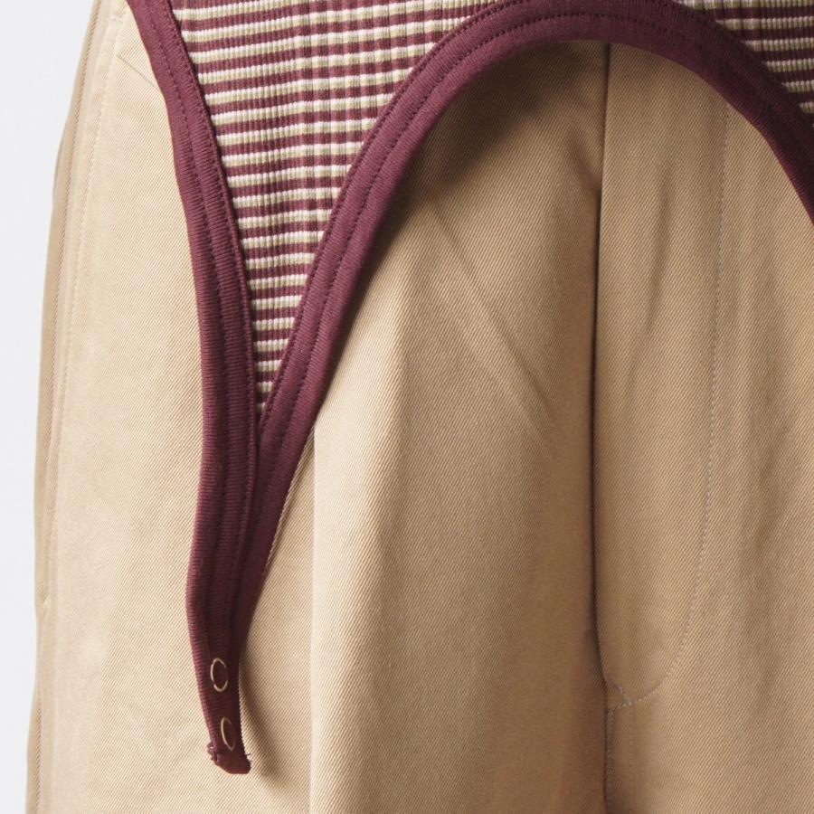 JANE SMITH/ジェーンスミス・Cotton bandom border rib lip down top |  | 04