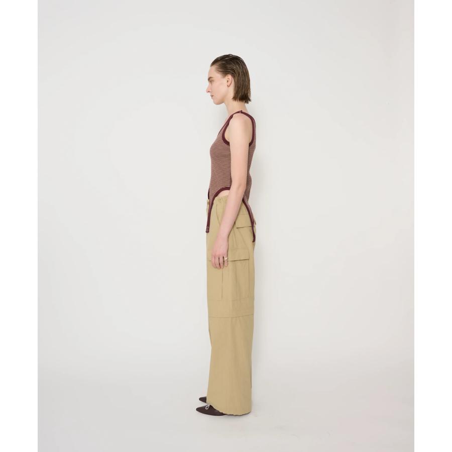 JANE SMITH/ジェーンスミス・Cotton bandom border rib lip down top |  | 08