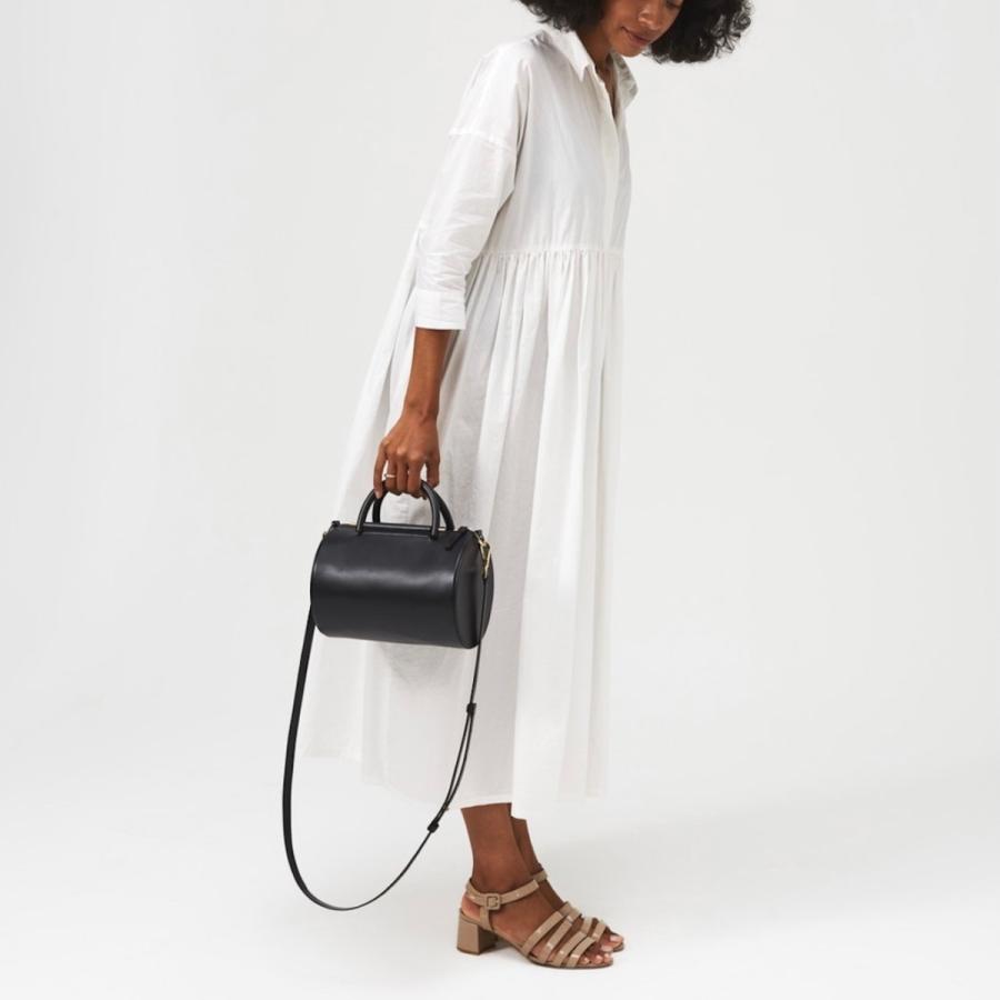 BUILDING BLOCK / ビルディングブロック | MINI CYLINDER DUFFEL ショルダーバッグ | ブラック | レディース BUILDING BLOCK/ビルディングブロック・Mini Cylinder Duffel : Here