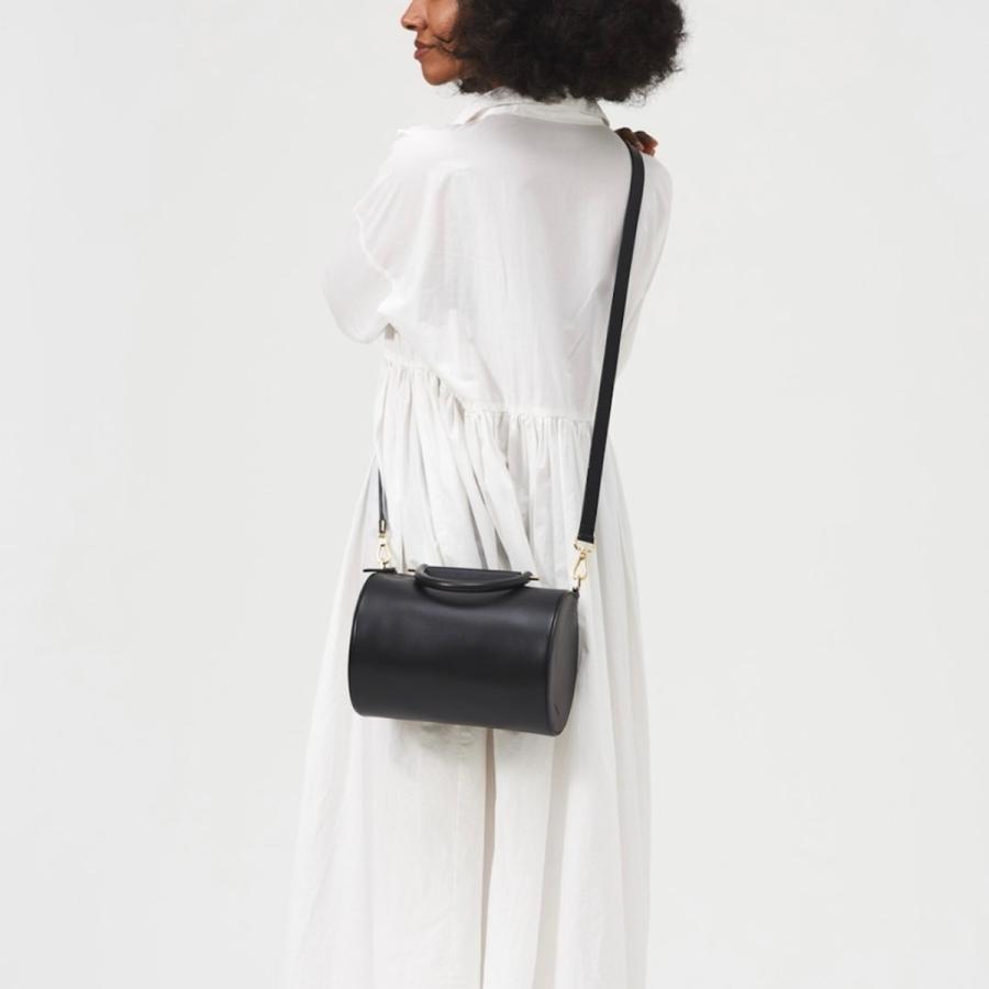 BUILDING BLOCK / ビルディングブロック | MINI CYLINDER DUFFEL ショルダーバッグ | ブラック | レディース BUILDING BLOCK/ビルディングブロック・Mini Cylinder Duffel : Here