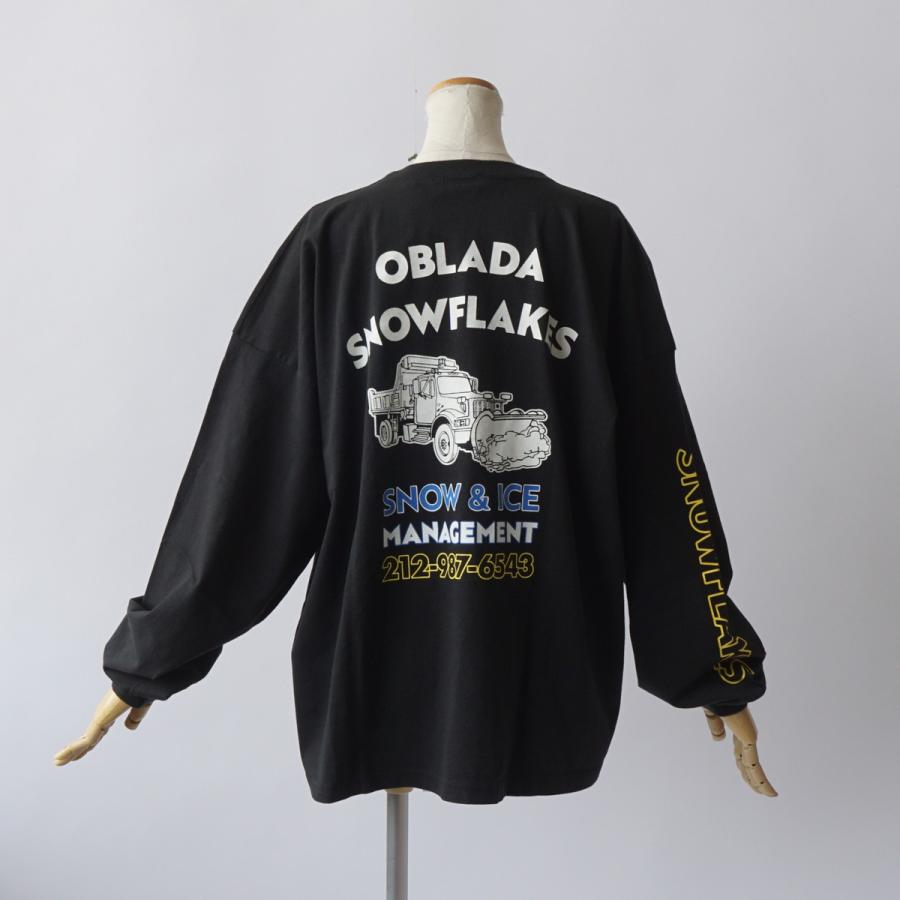 Oblada/オブラダ・Snowflakes long tee | 