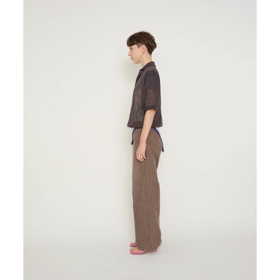 JANE SMITH/ジェーンスミス・16G Linen Nylon Sheer Knit Polo Shirt |  | 07