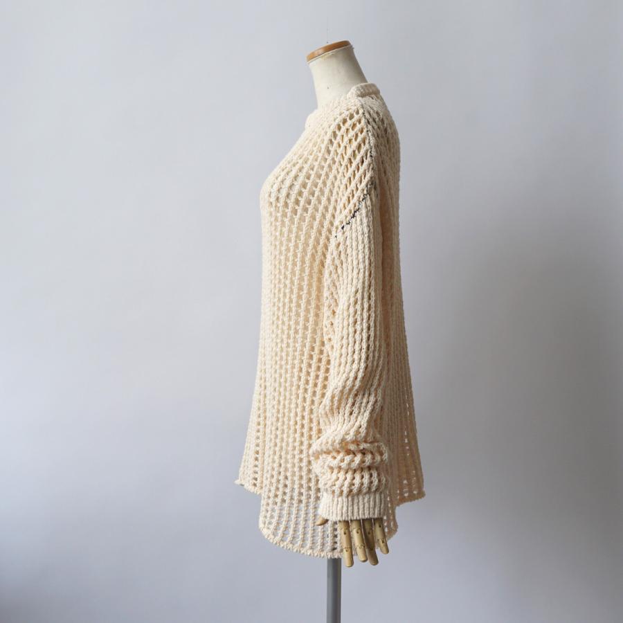 sale セール　50%off JANE SMITH｜ジェーンスミス　3G GRID MESH CREW KNIT /23SKN-#627S |  | 05