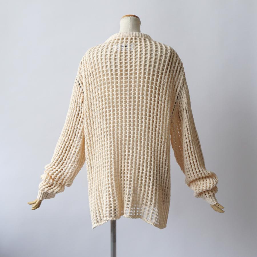 sale セール　50%off JANE SMITH｜ジェーンスミス　3G GRID MESH CREW KNIT /23SKN-#627S |  | 06