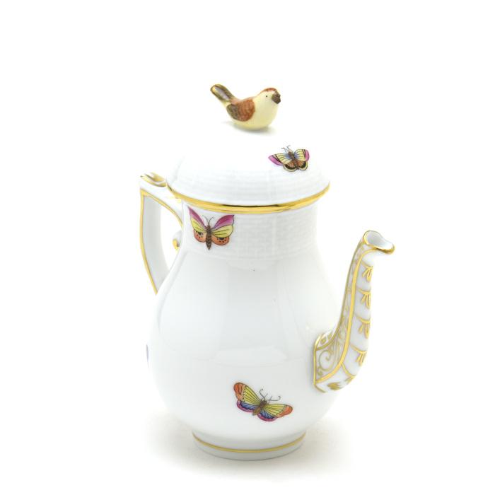 ヘレンド コーヒーポット(ミニ) 雉/キジ(FS-1) 小鳥飾り 手描き ヘレンド コーヒーポット(ミニ) 雉/キジ(FS-1) 小鳥飾り 手描き