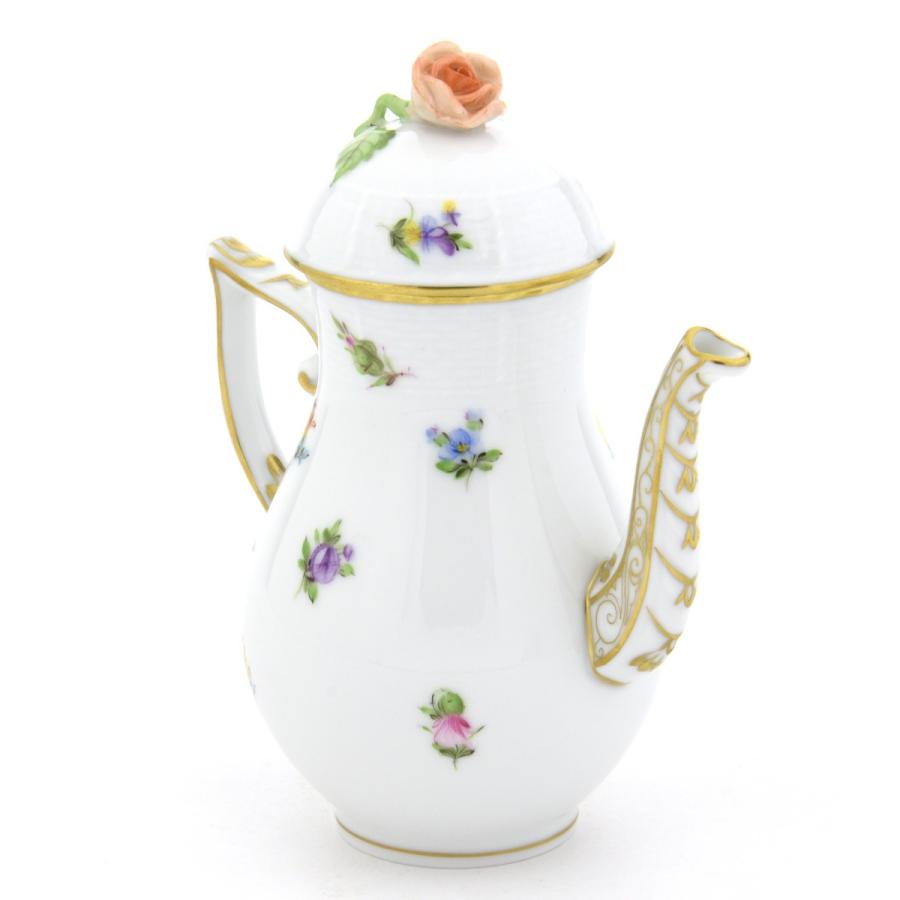ヘレンド コーヒーポット(S) ミルフルール 薔薇飾り ヘレンド コーヒーポット(S) ミルフルール 薔薇飾り