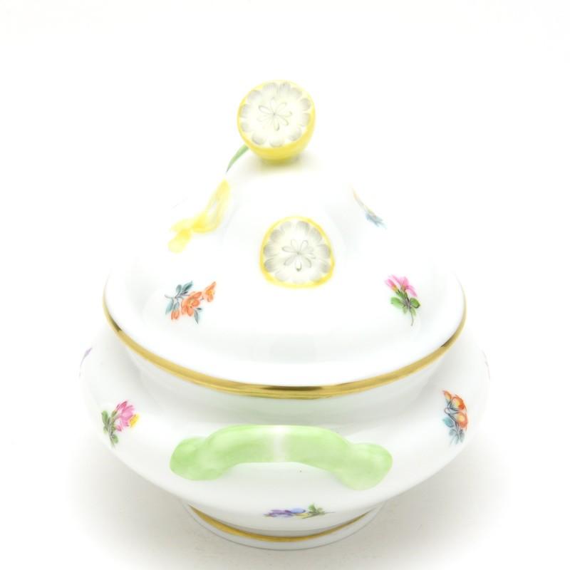 ヘレンド(Herend) ミニチューリン形小物入れ(高さ:9.5cm)檸檬飾り ミルフルール(06017/MF)ハンドメイド 磁器製 置物 ボンボン入れ 送料無料 ギフト包装無料 新品_4