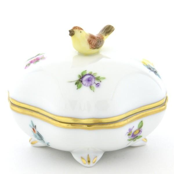 ヘレンド＿小物入れ［HEREND HVNGARY HANDPAINTED］ Herend (ヘレンド) 小物入れ ハーブガーデン 未使用品｜トレファクONLINE