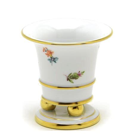 ヘレンド(Herend) エンパイアVASE(ミニ)三玉脚(高さ:7.5cm) ミルフルール(06424/MF) ハンドメイド 花瓶 飾り物 送料無料 ギフト包装無料(純正ボックス使用) 新品_1
