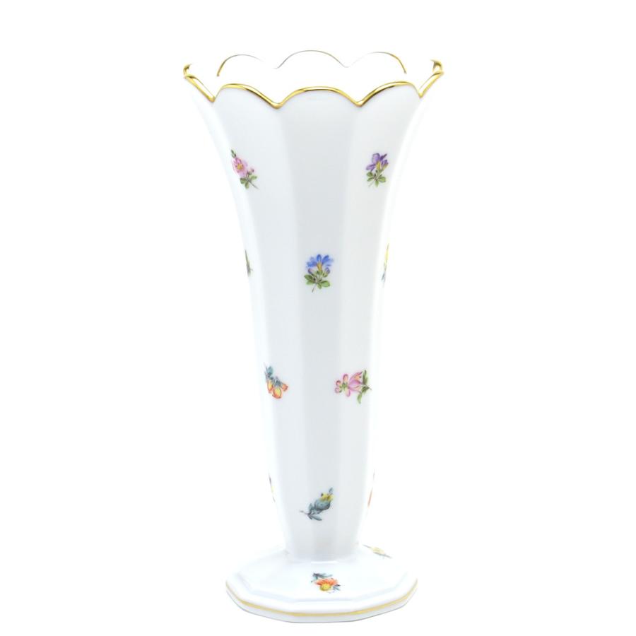 ヘレンド(Herend) 花瓶(高さ:22cm) ミルフルール(07075/MF) 磁器製 ラッパ形花活け 花器 飾り物 送料無料  ギフト包装無料(純正ボックス使用) ハンガリー製 新品