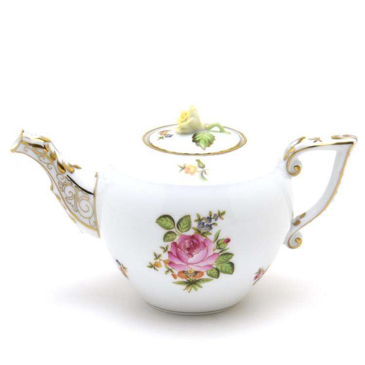 Herend ティーポット 薔薇 ヘレンド ウィーンの薔薇 ポット 食器